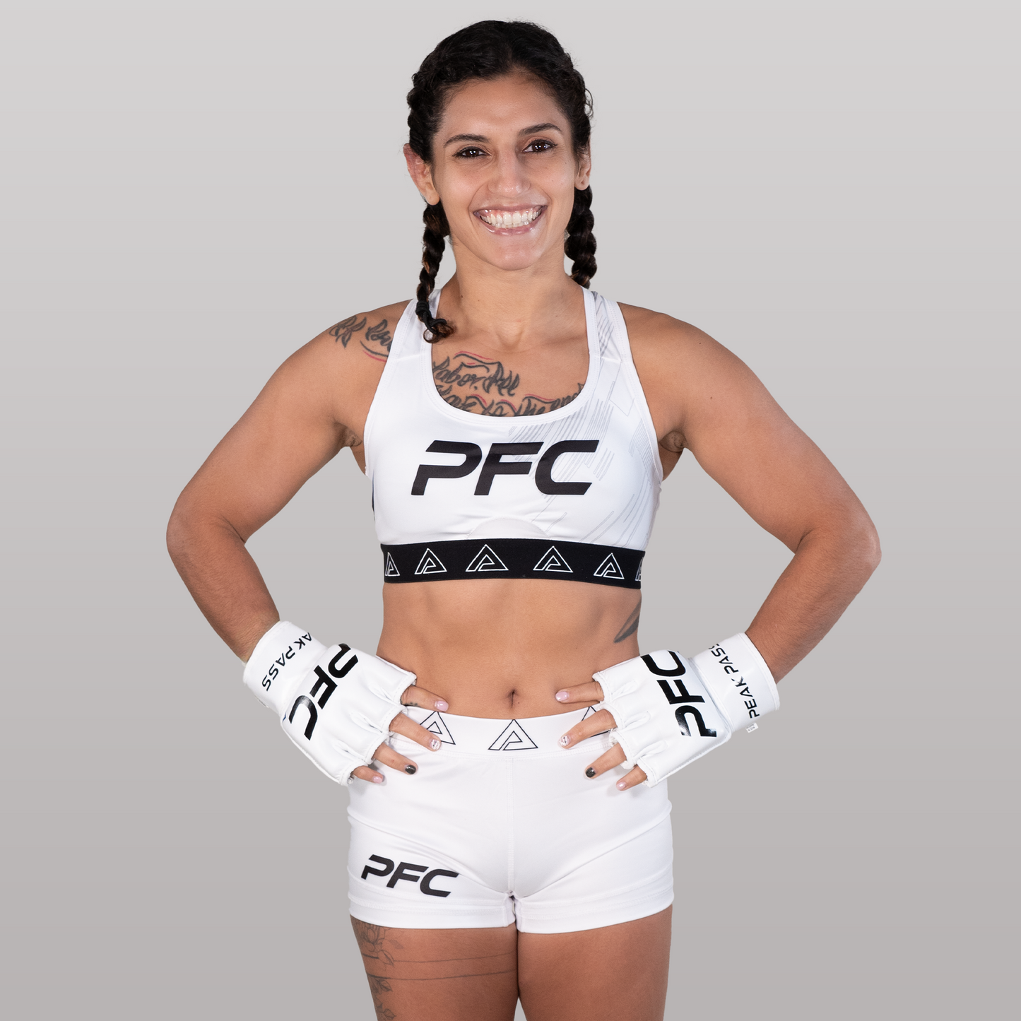 Official PFC Female Fight Kit White
