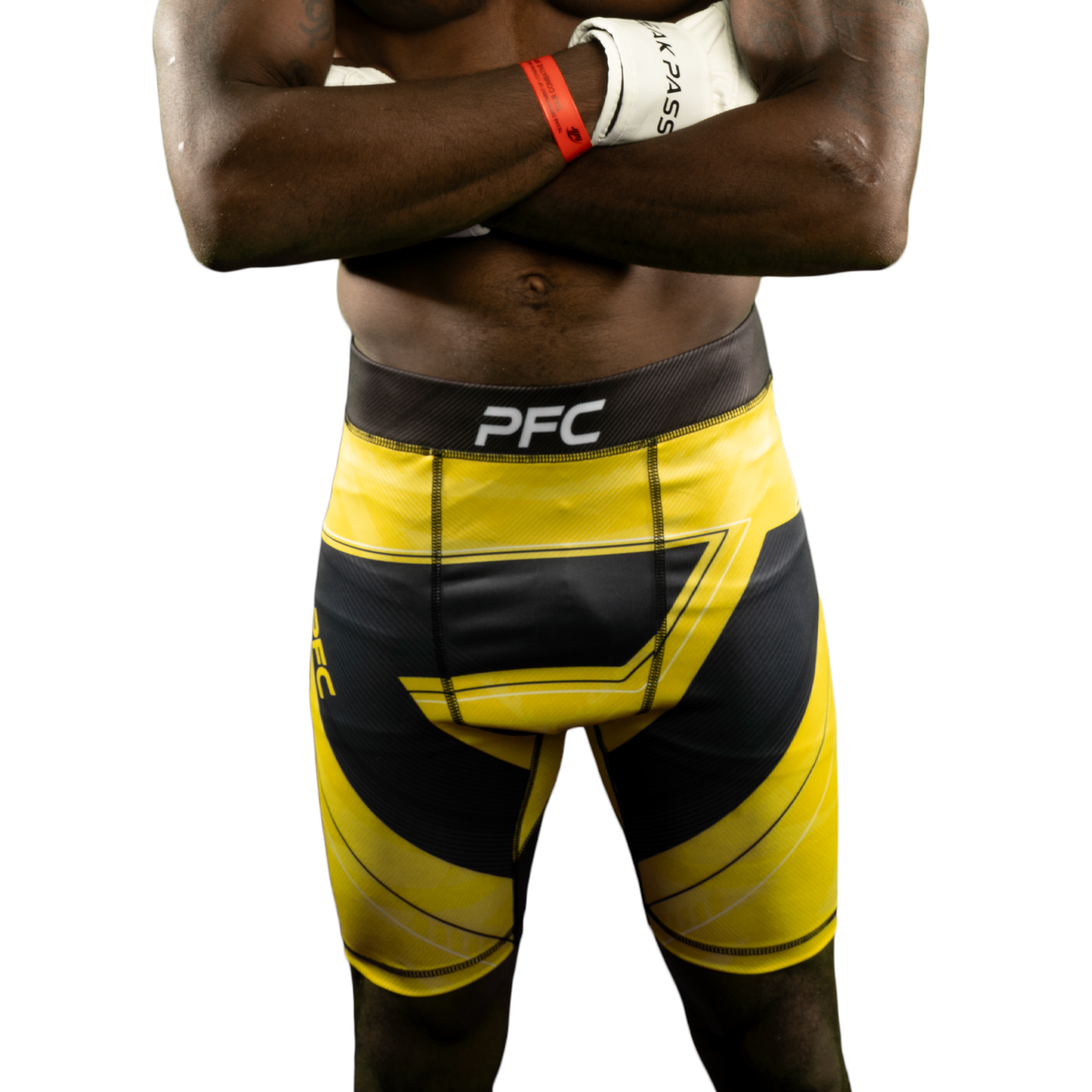 PFC Fight Shorts Yellow Compression
