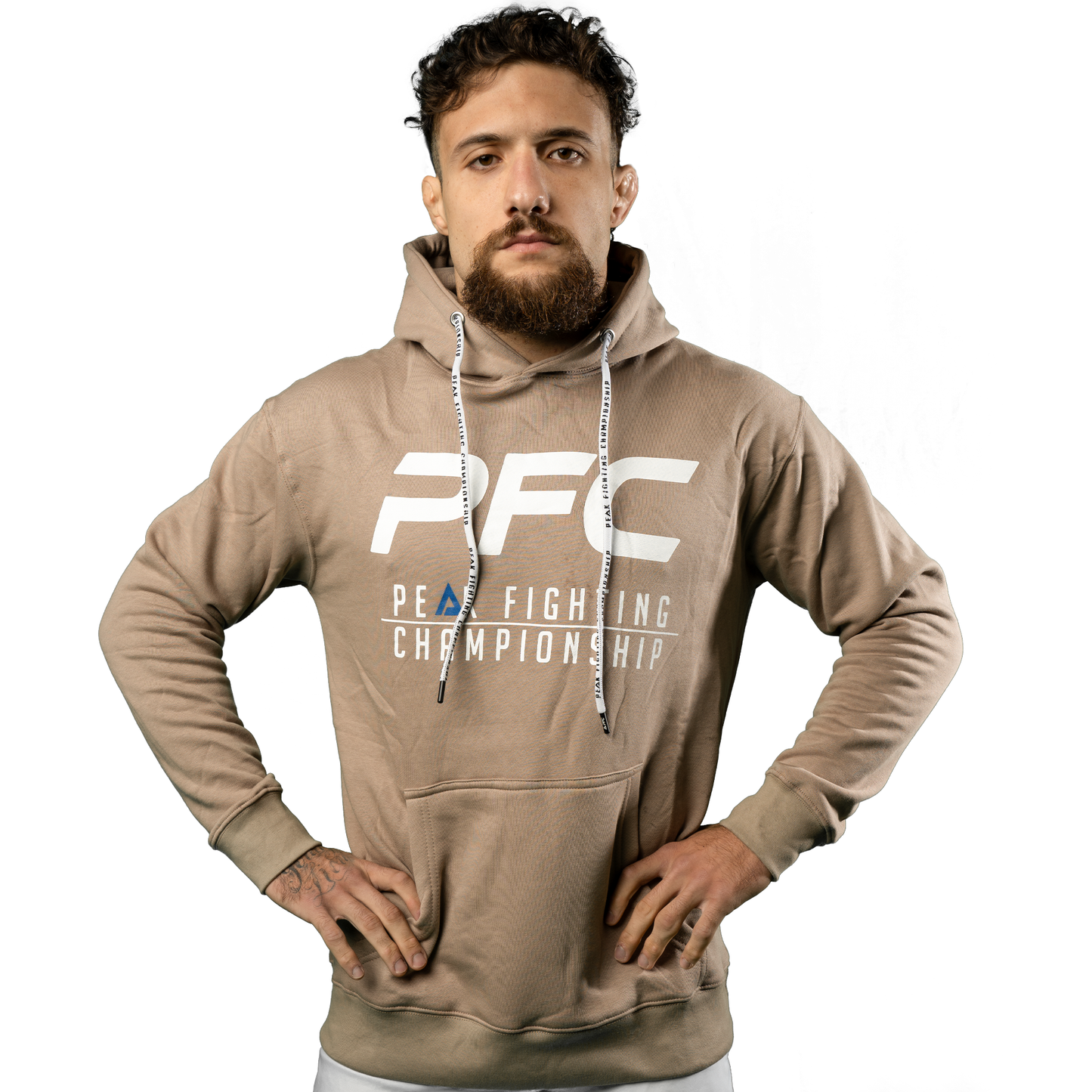 Big PFC  Logo Tan Hoodie